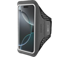 Mobiparts Mobiparts Comfort Fit Sport Armband voor Apple iPhone 16 Pro - Zwart