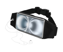 Mobiparts Mobiparts Comfort Fit Sportband voor iPhone 16 Plus - Zwart