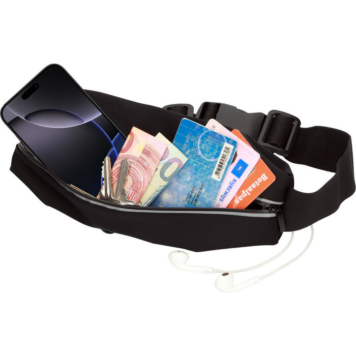 Mobiparts Mobiparts Comfort Fit Sport Belt voor Apple iPhone 16 Pro Max - Zwart