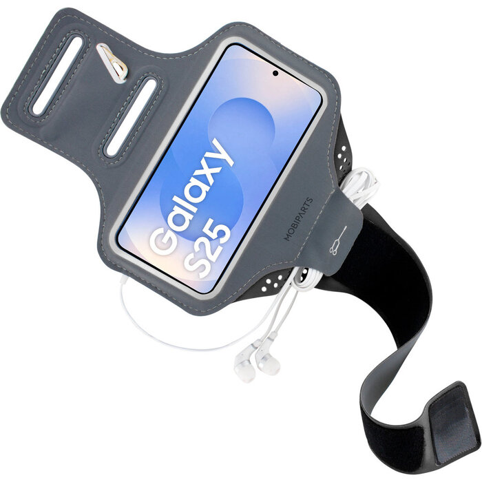 Mobiparts Mobiparts Comfort Fit Sport Armband voor Samsung Galaxy S25 - Zwart