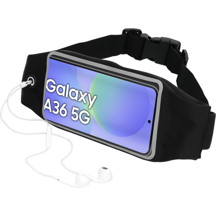 Mobiparts Mobiparts Comfort Fit Sportband voor Samsung Galaxy A36 - Zwart