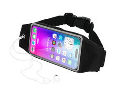 Mobiparts Mobiparts Comfort Fit Sportband voor Apple iPhone 17 - Zwart