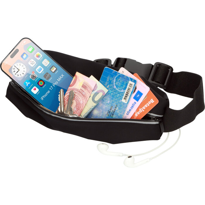 Mobiparts Mobiparts Comfort Fit Sport Belt - iPhone 17 Pro Max - Zwart