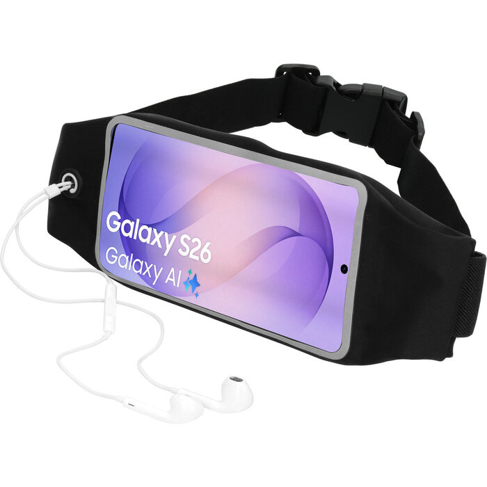Mobiparts Mobiparts Comfort Fit Sportband voor Samsung Galaxy S26 - Zwart