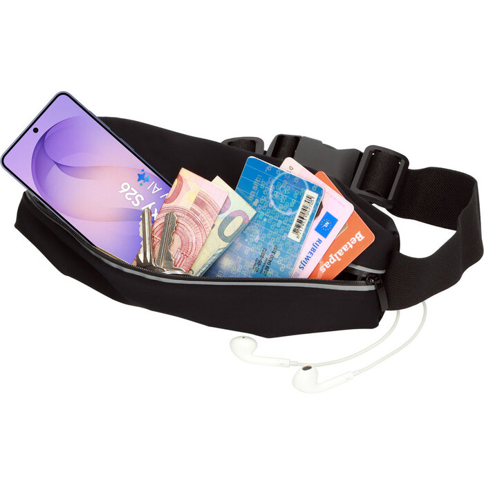 Mobiparts Mobiparts Comfort Fit Sportband voor Samsung Galaxy S26 - Zwart