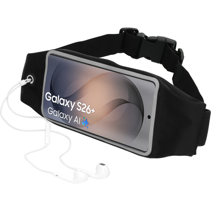 Mobiparts Mobiparts Comfort Fit Sportband voor Samsung Galaxy S26 Plus - Zwart