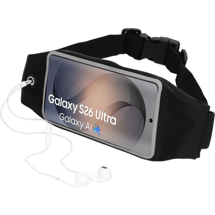 Mobiparts Mobiparts Comfort Fit Sportband voor Samsung Galaxy S26 Ultra - Zwart