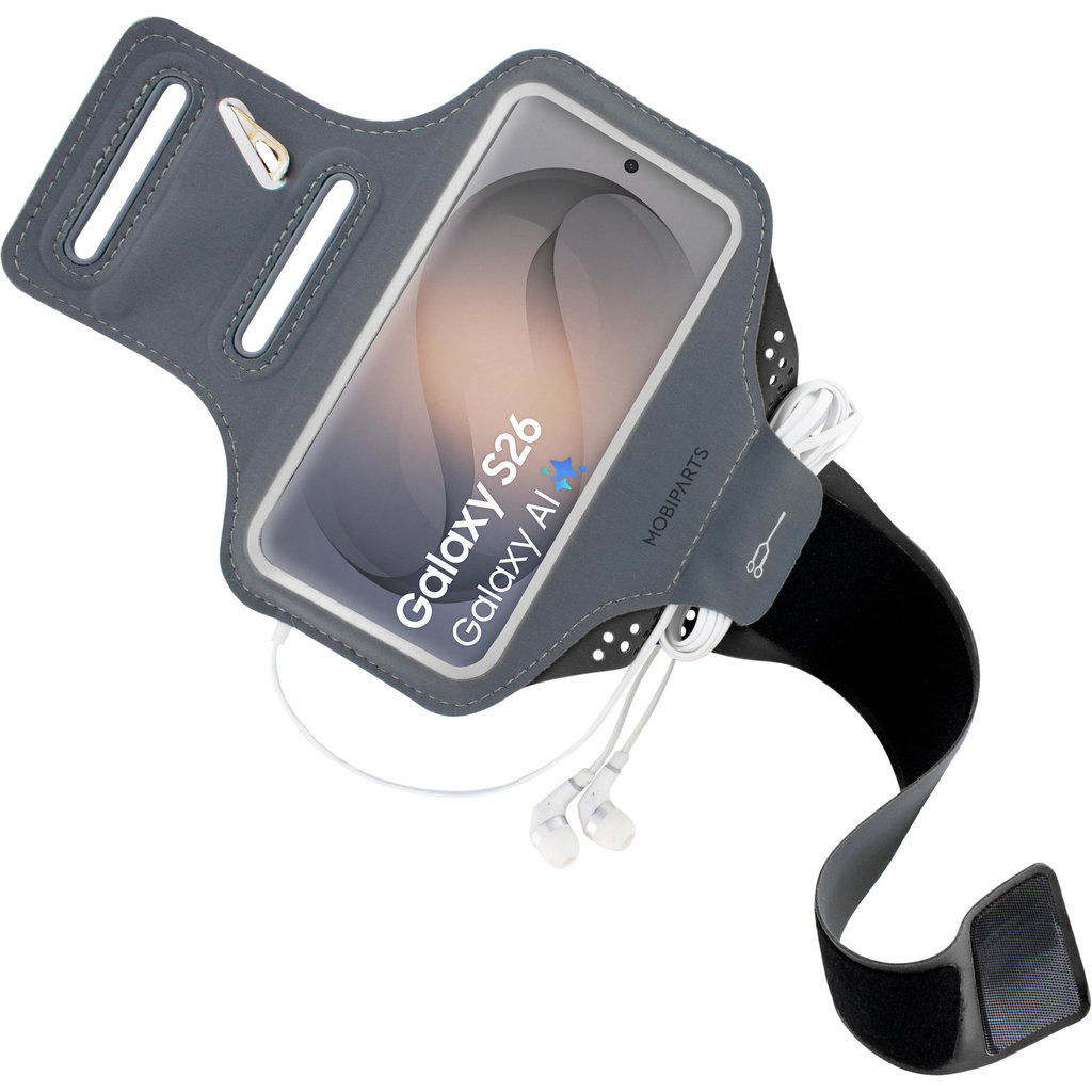 Mobiparts Mobiparts Comfort Fit Sport Armband voor Samsung Galaxy S26 - Zwart
