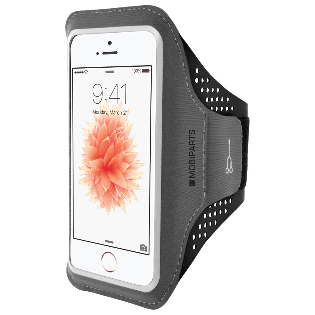 Mobiparts Mobiparts Comfort Fit Sport Armband voor Apple iPhone 5 / 5S / SE - Zwart