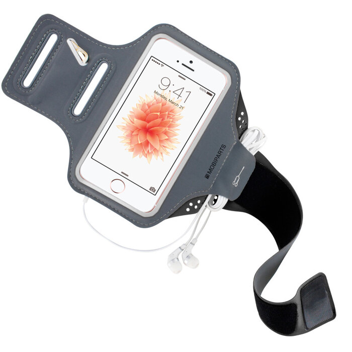 Mobiparts Mobiparts Comfort Fit Sport Armband voor Apple iPhone 5 / 5S / SE - Zwart