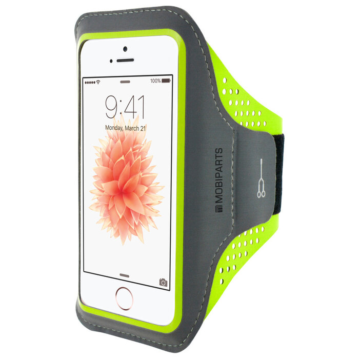 Mobiparts Mobiparts Comfort Fit Sport Armband voor iPhone 5/5S/SE - Neon Groen
