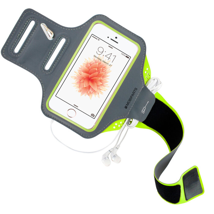 Mobiparts Mobiparts Comfort Fit Sport Armband voor iPhone 5/5S/SE - Neon Groen