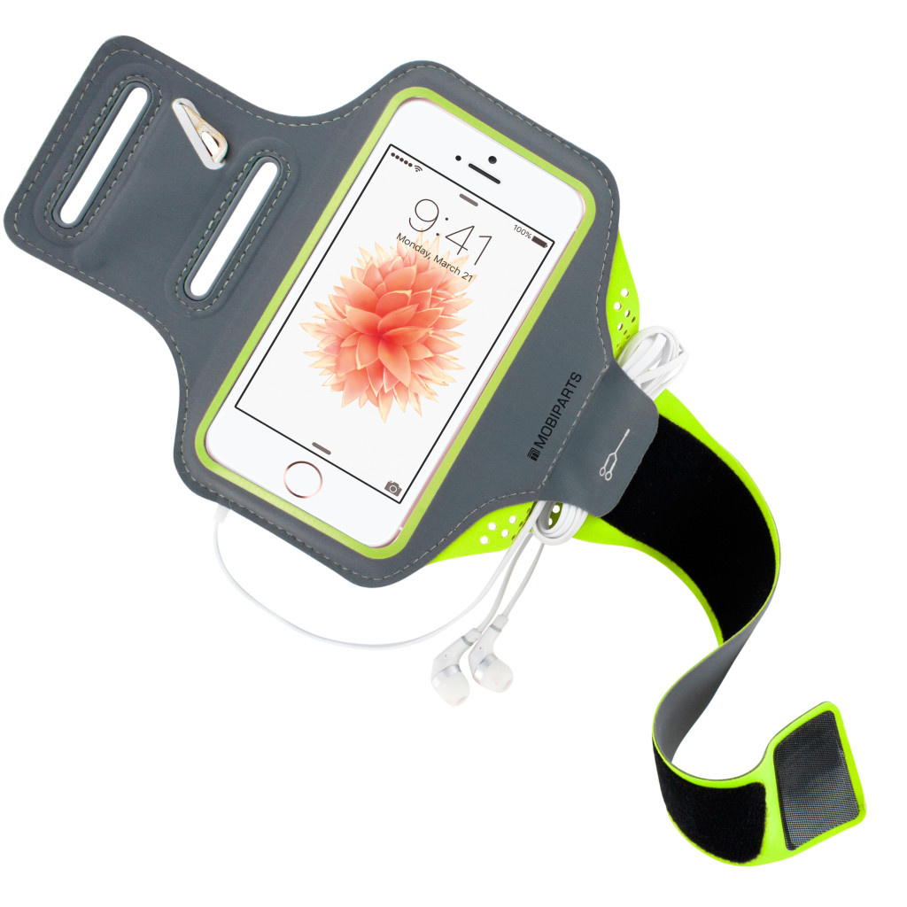 Mobiparts Mobiparts Comfort Fit Sport Armband voor iPhone 5/5S/SE - Neon Groen