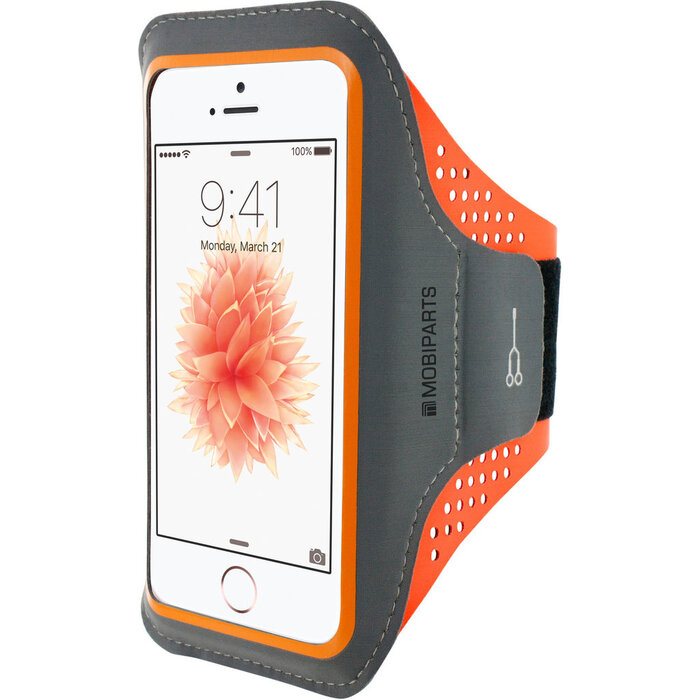 Mobiparts Mobiparts Comfort Fit Sport Armband voor iPhone 5 / 5S / SE - Neon Oranje