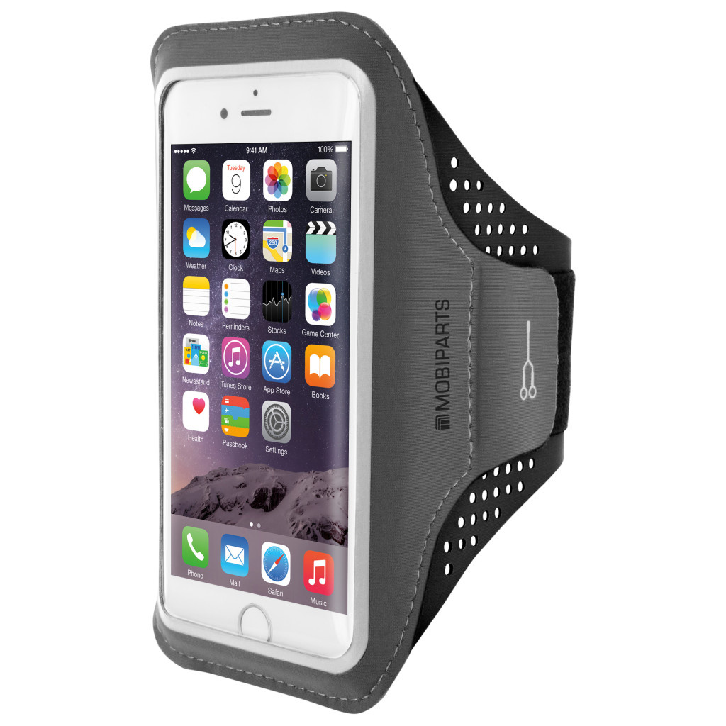 Mobiparts Mobiparts Comfort Fit Sport Armband Maat M - Zwart (iPhone 6/6S/7/8)