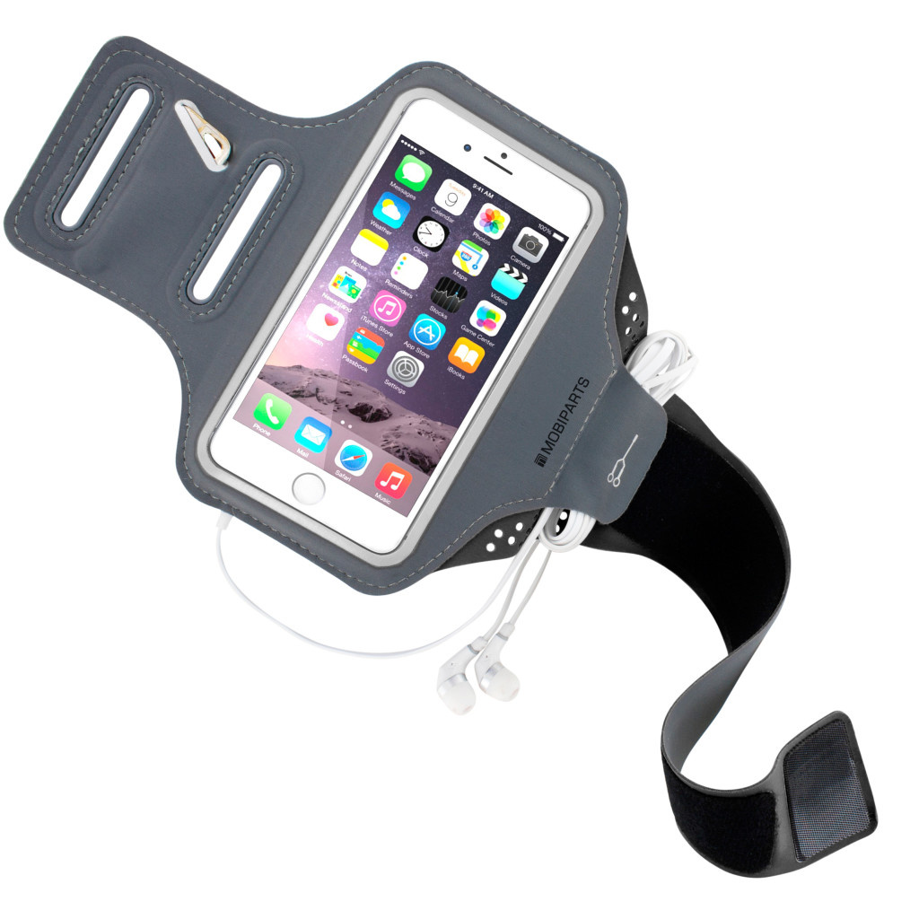 Mobiparts Mobiparts Comfort Fit Sport Armband Maat M - Zwart (iPhone 6/6S/7/8)