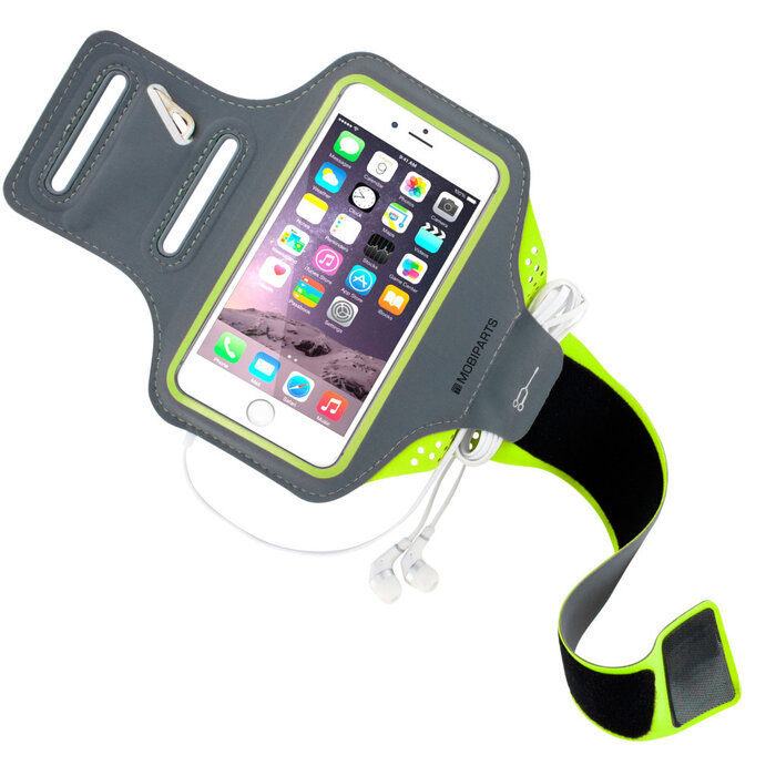 Mobiparts Mobiparts Comfort Fit Sport Armband Maat M - Neon Groen (iPhone 6/7/8)
