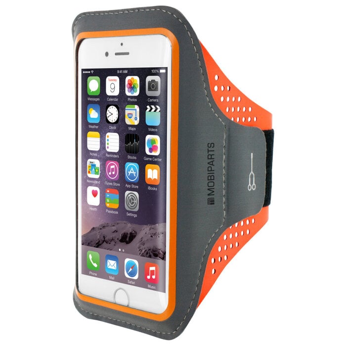 Mobiparts Mobiparts Comfort Fit Sport Armband Maat M - Neon Oranje