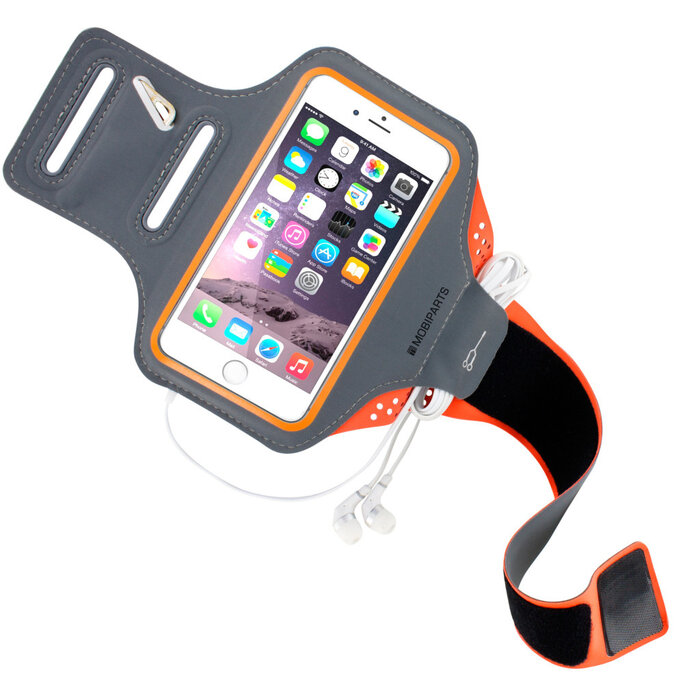 Mobiparts Mobiparts Comfort Fit Sport Armband Maat M - Neon Oranje