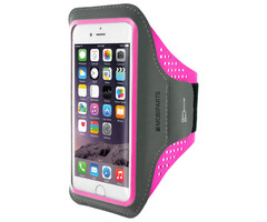Mobiparts Mobiparts Comfort Fit Sport Armband Maat M - Neon Pink - Zweetbestendig