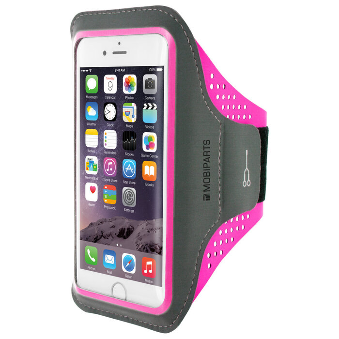 Mobiparts Mobiparts Comfort Fit Sport Armband Maat M - Neon Pink