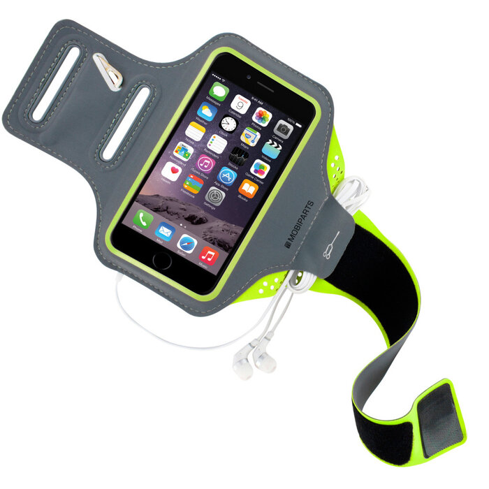 Mobiparts Mobiparts Comfort Fit Sport Armband Maat L - Neon Groen