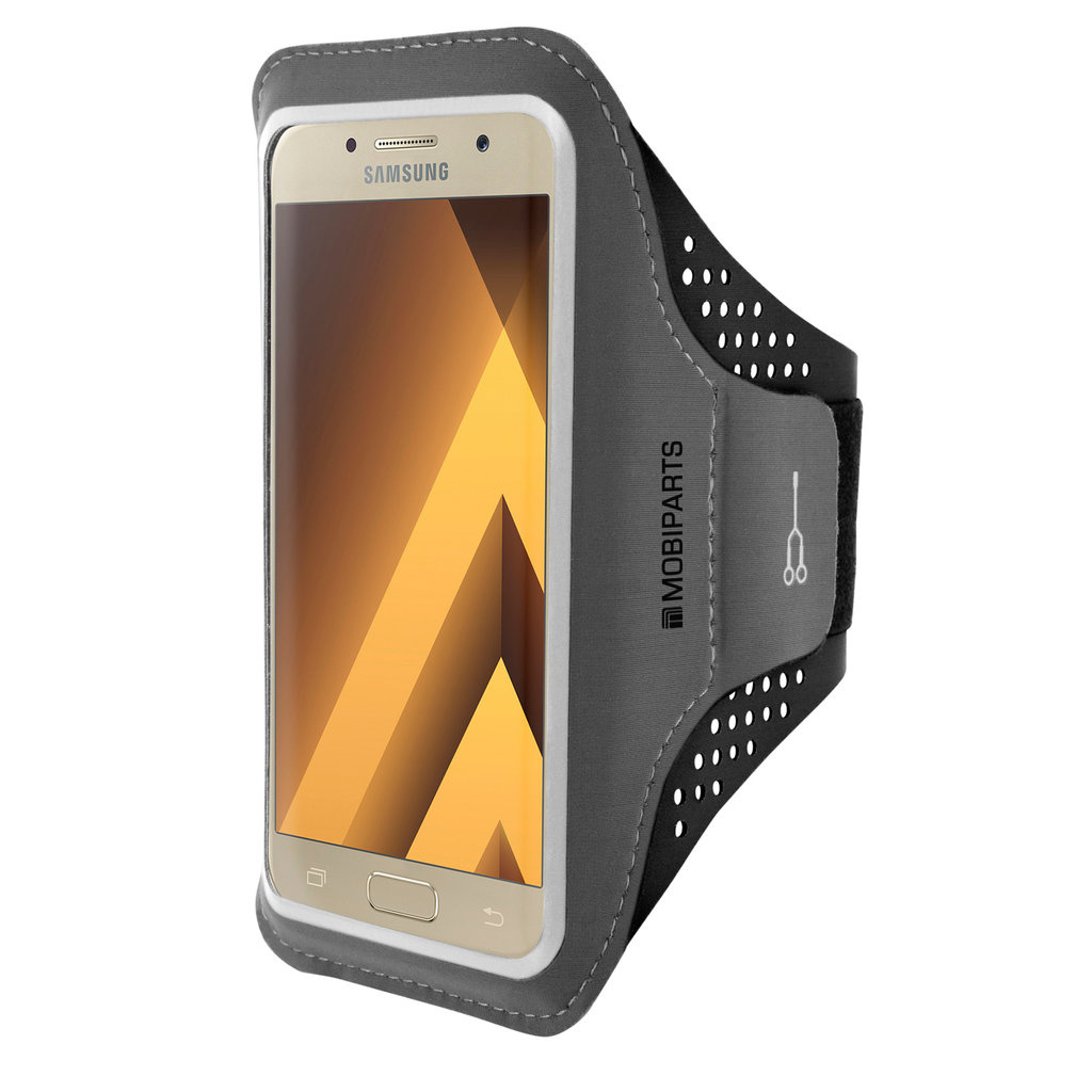 Mobiparts Mobiparts Comfort Fit Sport Armband voor Samsung Galaxy A3 (2017) - Zwart