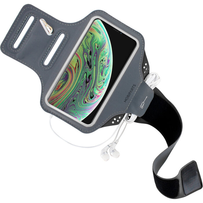 Mobiparts Mobiparts Comfort Fit Sport Armband voor iPhone X / XS - Zwart