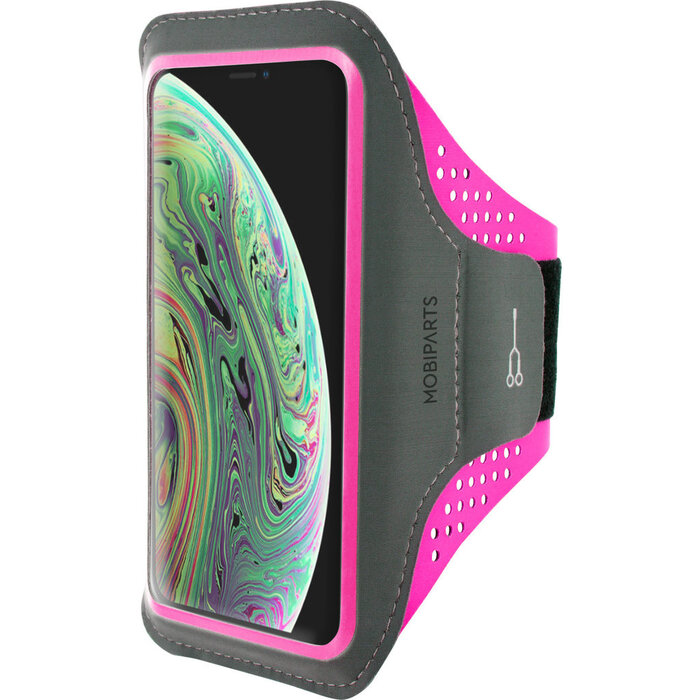 Mobiparts Mobiparts Comfort Fit Sport Armband voor iPhone X / XS - Neonroze