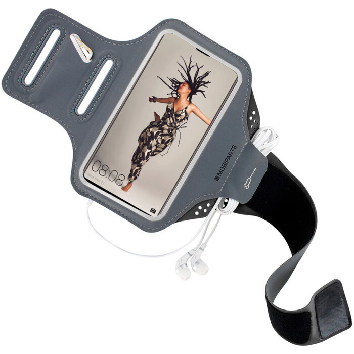 Mobiparts Mobiparts Comfort Fit Sport Armband voor Huawei P20 - Zwart