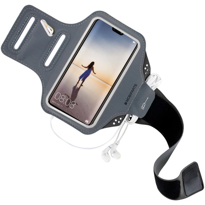 Mobiparts Mobiparts Comfort Fit Sport Armband voor Huawei P20 Lite - Zwart