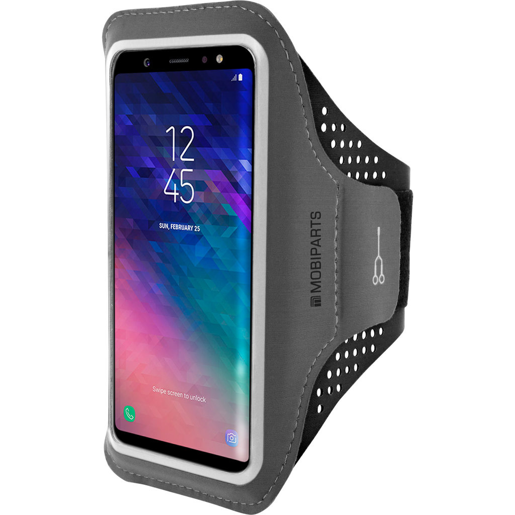 Mobiparts Mobiparts Comfort Fit Sport Armband voor Samsung Galaxy A6 Plus (2018) - Zwart
