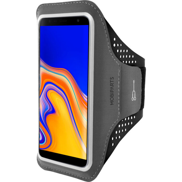 Mobiparts Mobiparts Comfort Fit Sport Armband voor Samsung Galaxy J4 Plus - Zwart