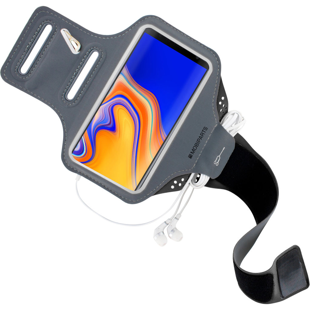 Mobiparts Mobiparts Comfort Fit Sport Armband voor Samsung Galaxy J4 Plus - Zwart