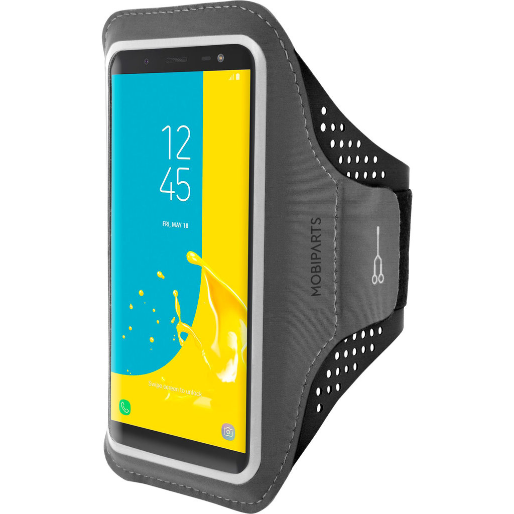 Mobiparts Mobiparts Comfort Fit Sport Armband voor Samsung Galaxy J6 (2018) - Zwart