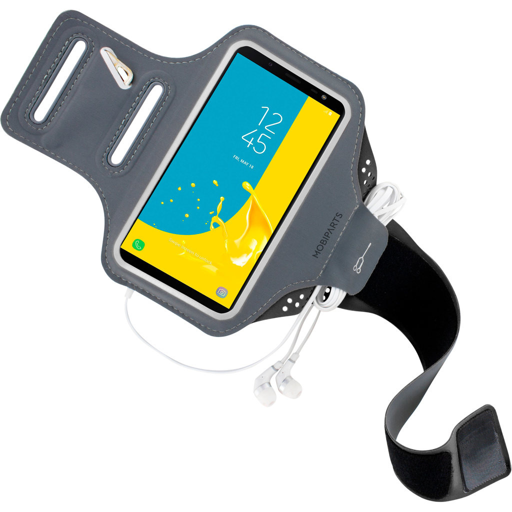 Mobiparts Mobiparts Comfort Fit Sport Armband voor Samsung Galaxy J6 (2018) - Zwart