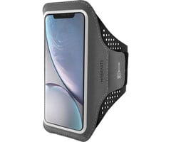 Mobiparts Mobiparts Comfort Fit Sport Armband voor iPhone XR - Zwart