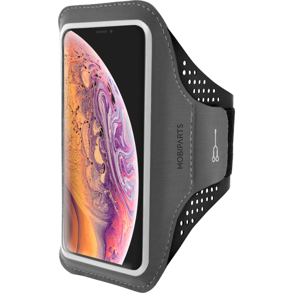 Mobiparts Mobiparts Comfort Fit Sport Armband voor Apple iPhone XS Max - Zwart