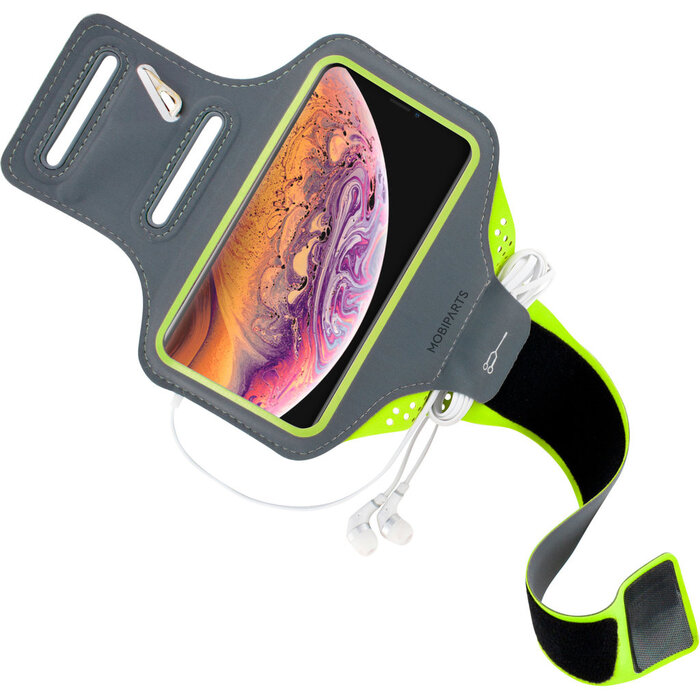 Mobiparts Mobiparts Comfort Fit Sport Armband iPhone XS Max - Neon Groen