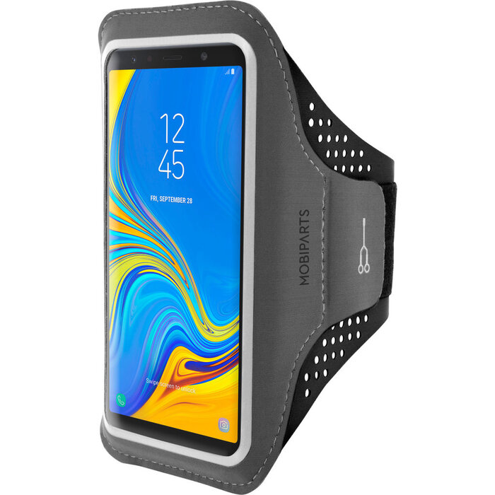 Mobiparts Mobiparts Comfort Fit Sport Armband voor Samsung Galaxy A7 (2018) - Zwart