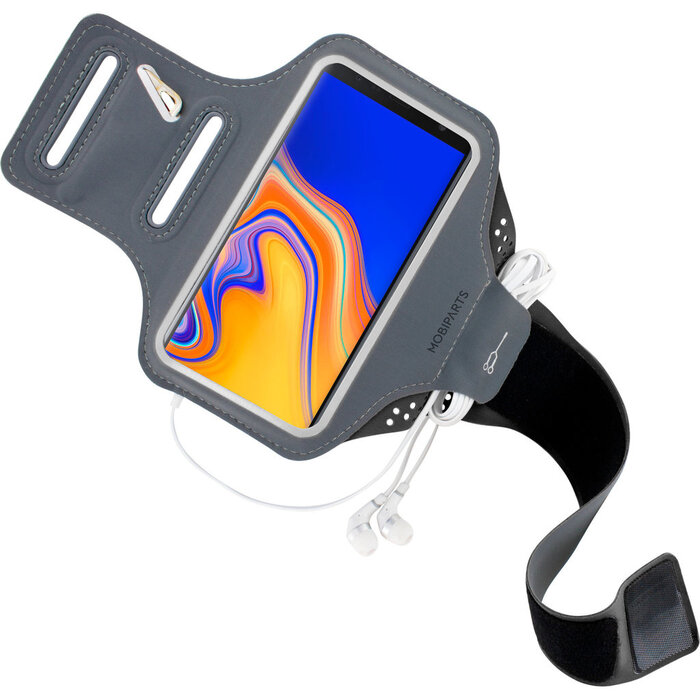 Mobiparts Mobiparts Comfort Fit Sport Armband voor Samsung Galaxy J6 Plus (2018) - Zwart