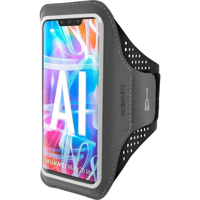 Mobiparts Mobiparts Comfort Fit Sport Armband voor Huawei Mate 20 Lite - Zwart