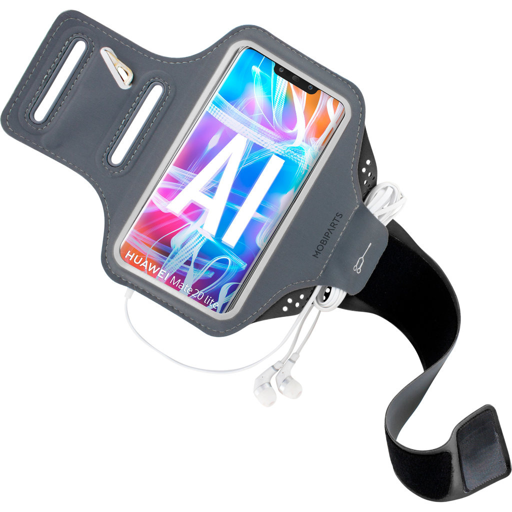 Mobiparts Mobiparts Comfort Fit Sport Armband voor Huawei Mate 20 Lite - Zwart