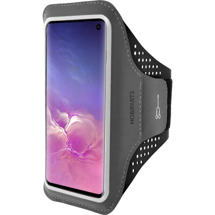 Mobiparts Mobiparts Comfort Fit Sport Armband voor Samsung Galaxy S10 - Zwart