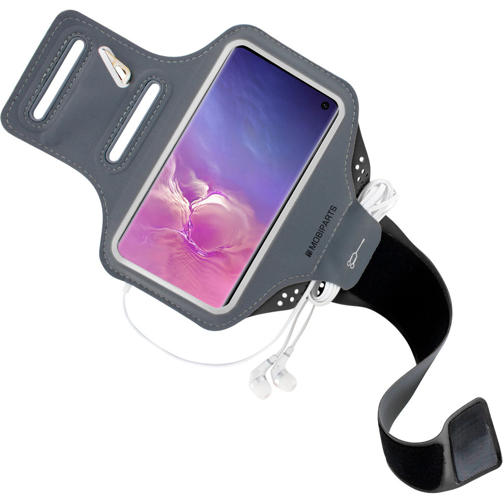 Mobiparts Mobiparts Comfort Fit Sport Armband voor Samsung Galaxy S10 - Zwart