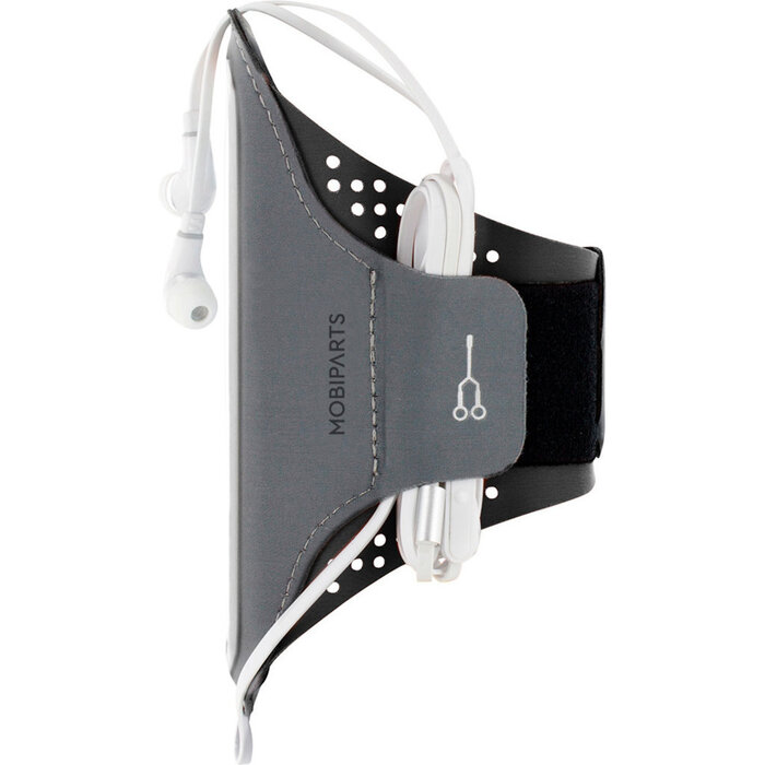 Mobiparts Mobiparts Comfort Fit Sportarmband voor Samsung Galaxy S10 Plus - Zwart