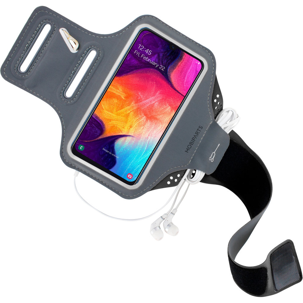 Mobiparts Mobiparts Comfort Fit Sport Armband voor Samsung Galaxy A50 / A30S - Zwart