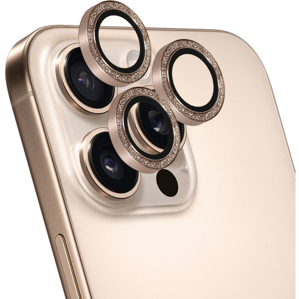 Mobiparts Mobiparts Camera Lens Protector iPhone 16 Pro / 16 Pro Max - Rose Gold