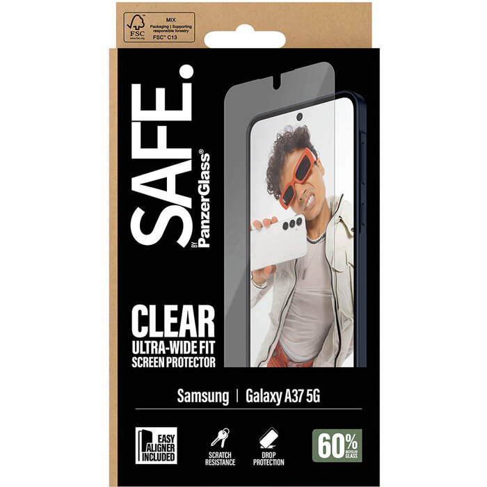 SAFE by PanzerGlass SAFE by PanzerGlass Screenprotector Samsung Galaxy A37 - Gehard Glas