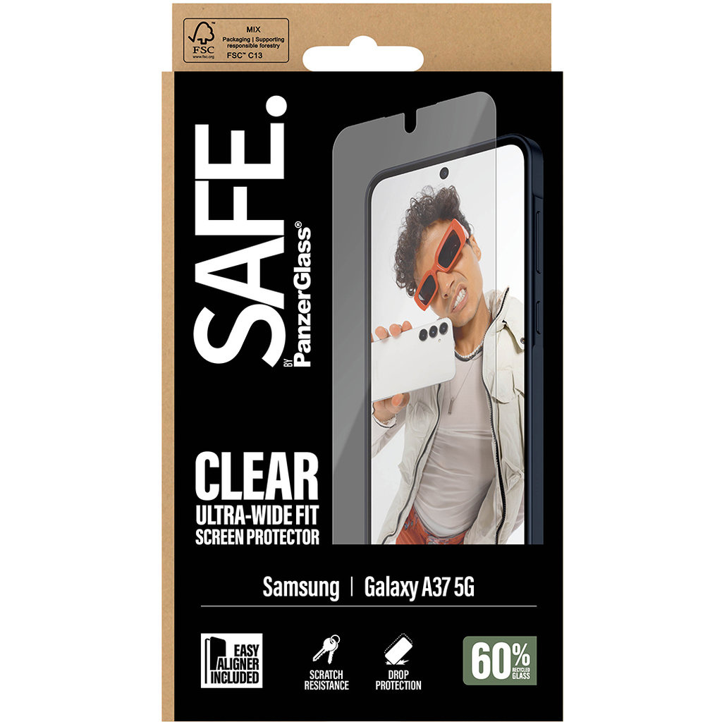 SAFE by PanzerGlass SAFE by PanzerGlass Screenprotector Samsung Galaxy A37 - Gehard Glas